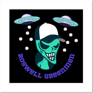 Roswell greenmen Posters and Art